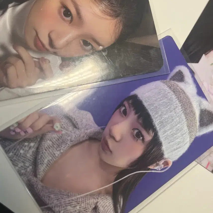 [BUNJANG] ILLIT Moka Photocard &amp; Postcard Bundle Set / 급처! 하자X) 아일릿 모카 포카, 엽서 일괄 양도