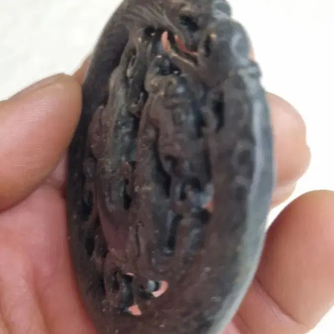 [BUNJANG] Black Dragon Jade Pendant with Unique Form / 흑룡옥패 특이한 기형입니다