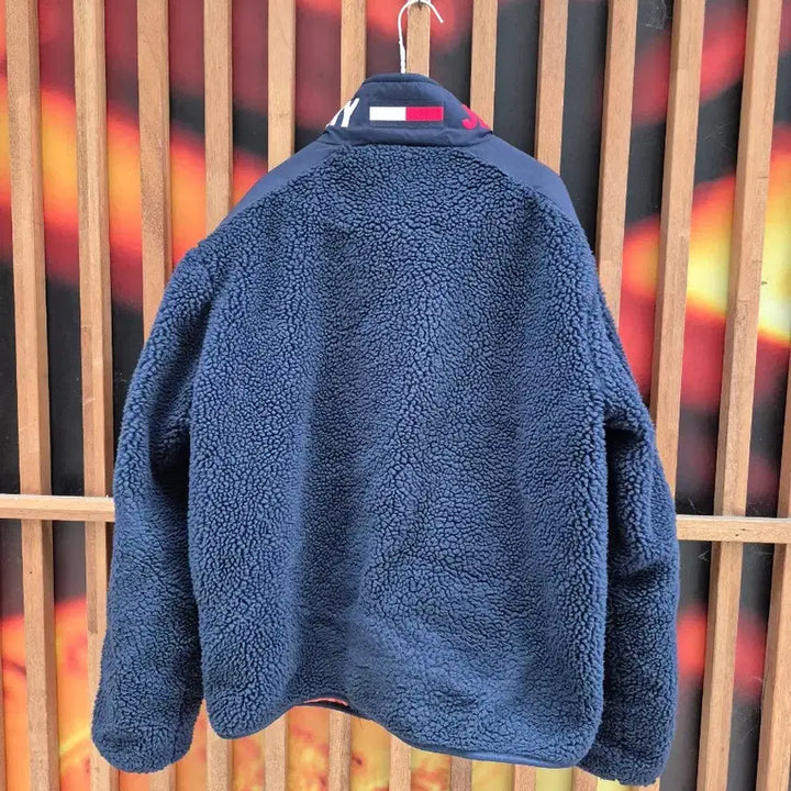 [BUNJANG] Tommy Hilfiger Navy Fleece Jacket / 타미힐피거 네이비 뽀글이 플리스 자켓100ㅎ