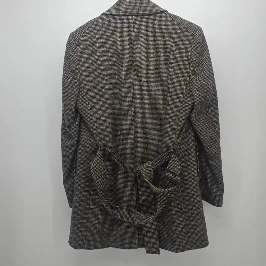 [BUNJANG] BASSO HOMME Houndstooth Double Coat / 바쏘 옴므 하운드투스 더블 코트 100