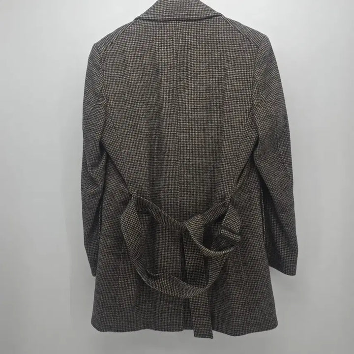 [BUNJANG] BASSO HOMME Houndstooth Double Coat / 바쏘 옴므 하운드투스 더블 코트 100