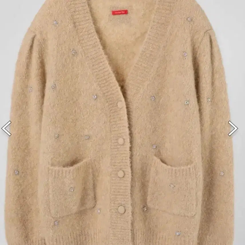 [BUNJANG] Overdue Flare Alpaca Cardigan Beige / 오버듀플레어 쥬얼 알파카 가디건 베이지