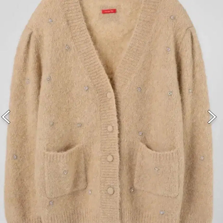 [BUNJANG] Overdue Flare Alpaca Cardigan Beige / 오버듀플레어 쥬얼 알파카 가디건 베이지