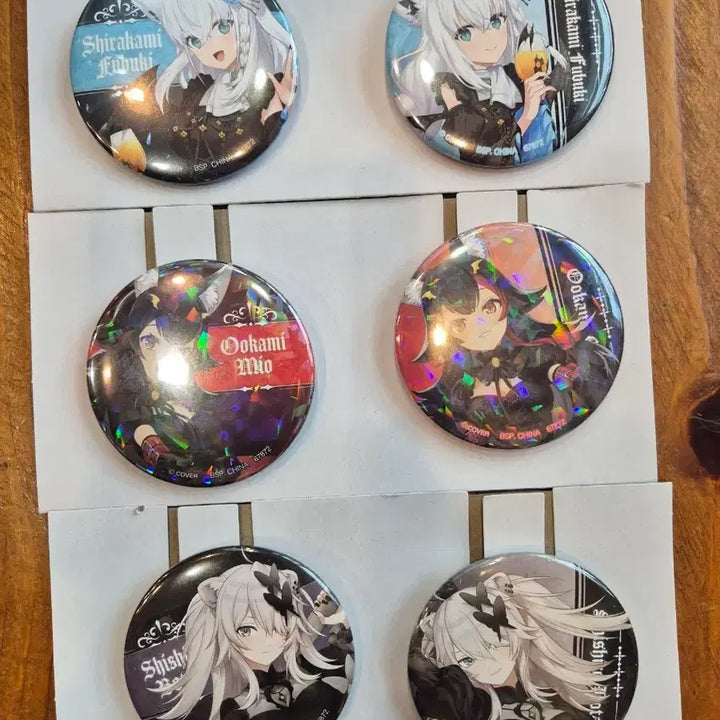 [BUNJANG] Hololive Villain Style Subordinate Can Badges & Charms Bundle Set / 홀로라이브 빌런스타일 하위상 캔뱃지3종,챰 3종 일괄