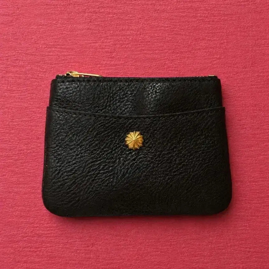 [BUNJANG] Rivet Cowhide Mini Card Holder Wallet / 리벳 소가죽 미니 카드지갑 남자지갑