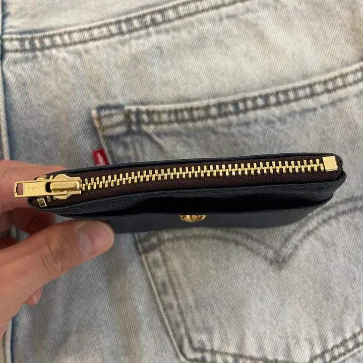 [BUNJANG] Vintage Rivet Leather Card Wallet / [재입고] 빈티지 리벳 소가죽 카드지갑 크롬하츠무드