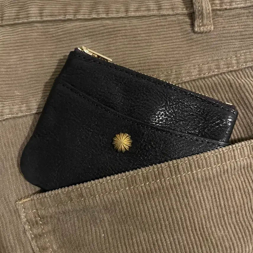 [BUNJANG] Vintage Rivet Leather Card Wallet / [재입고] 빈티지 리벳 소가죽 카드지갑 크롬하츠무드