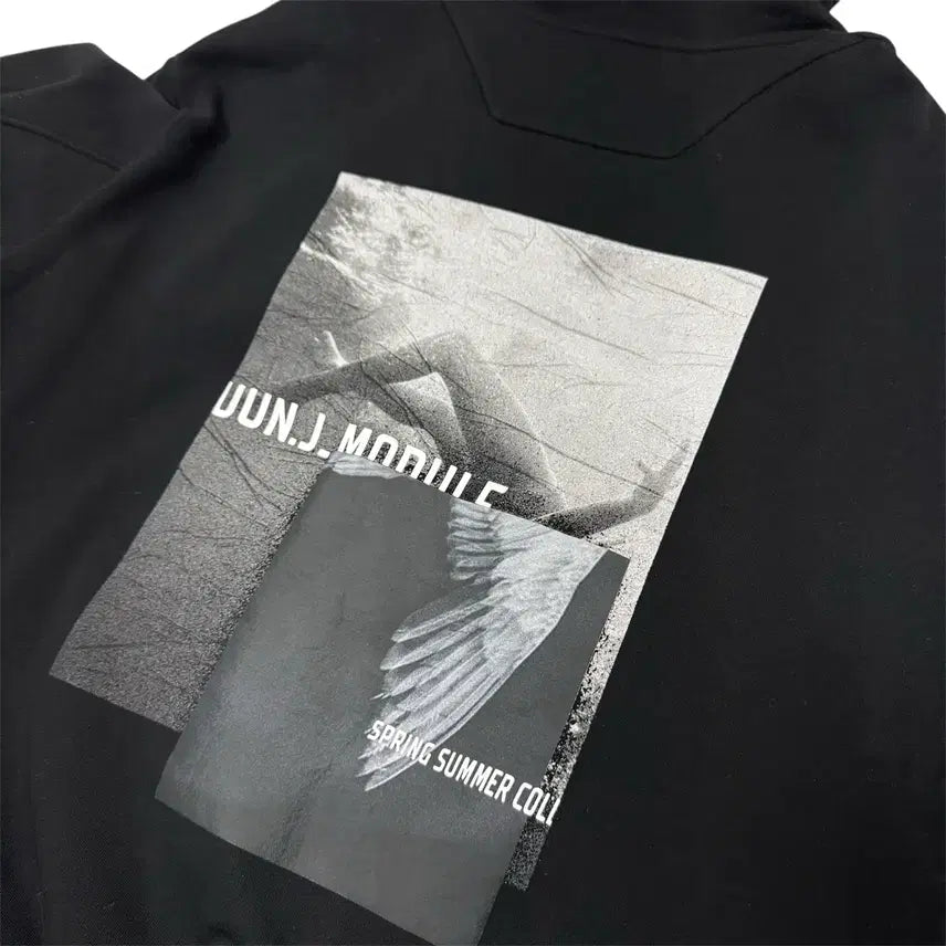 [BUNJANG] Juun.J Modular Collection Black Hoodie / 준지 모듈 컬렉션 블랙 후드티 36