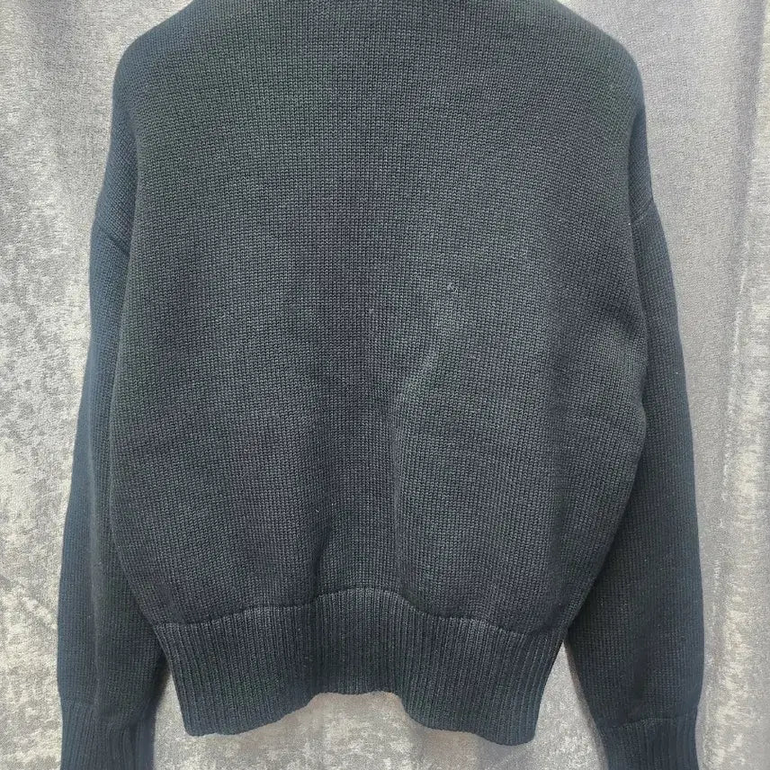[BUNJANG] Ami Big Heart Logo Black Cardigan XS / 아미 빅하트 로고 블랙 가디건 XS