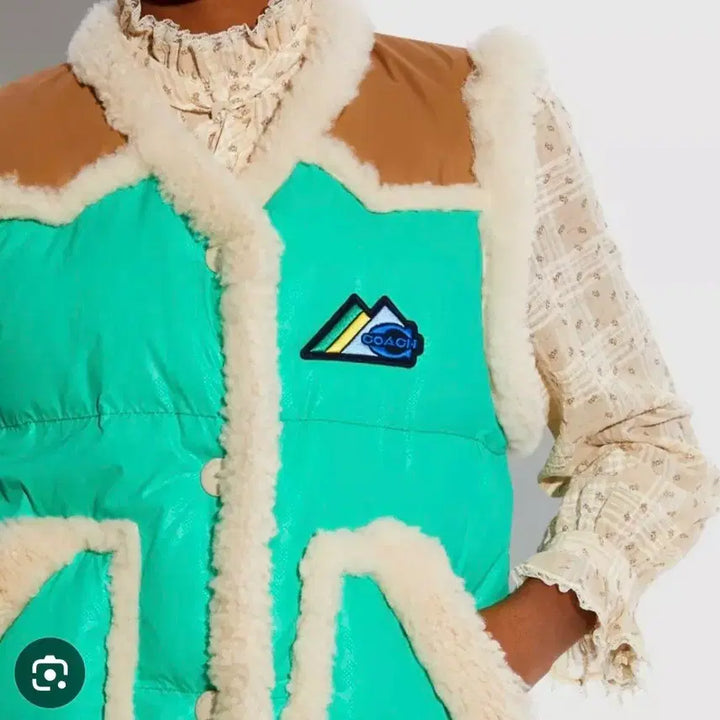 [BUNJANG] Coach Schott Collaboration Padded Vest / 코치 Schott 콜라보 패딩 베스트 (정품)