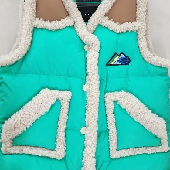 [BUNJANG] Coach Schott Collaboration Padded Vest / 코치 Schott 콜라보 패딩 베스트 (정품)