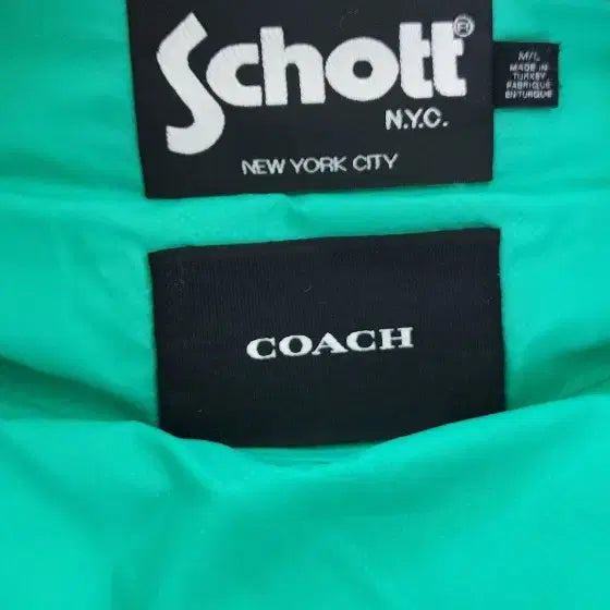 [BUNJANG] Coach Schott Collaboration Padded Vest / 코치 Schott 콜라보 패딩 베스트 (정품)
