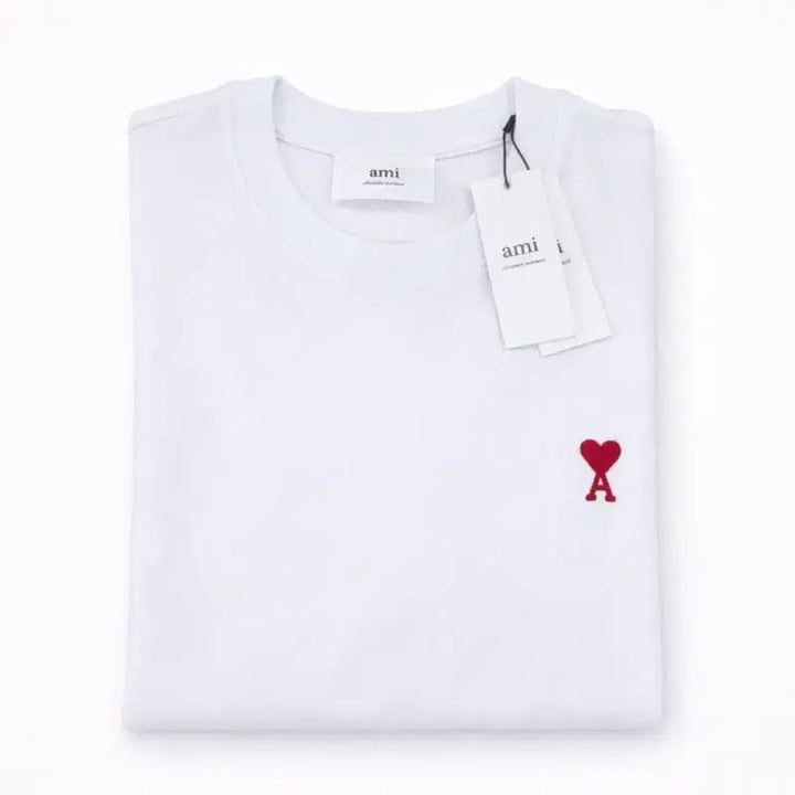 [BUNJANG] Ami Heart Logo Long Sleeve T-Shirt / 아미 하트 로고 포인트 롱슬리브 티셔츠