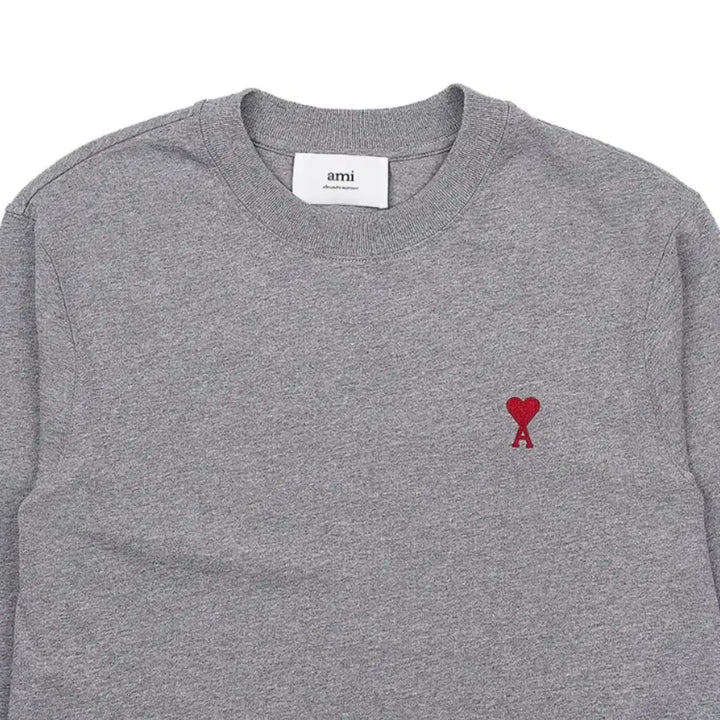 [BUNJANG] Ami Heart Logo Long Sleeve T-Shirt / 아미 하트 로고 포인트 롱슬리브 티셔츠