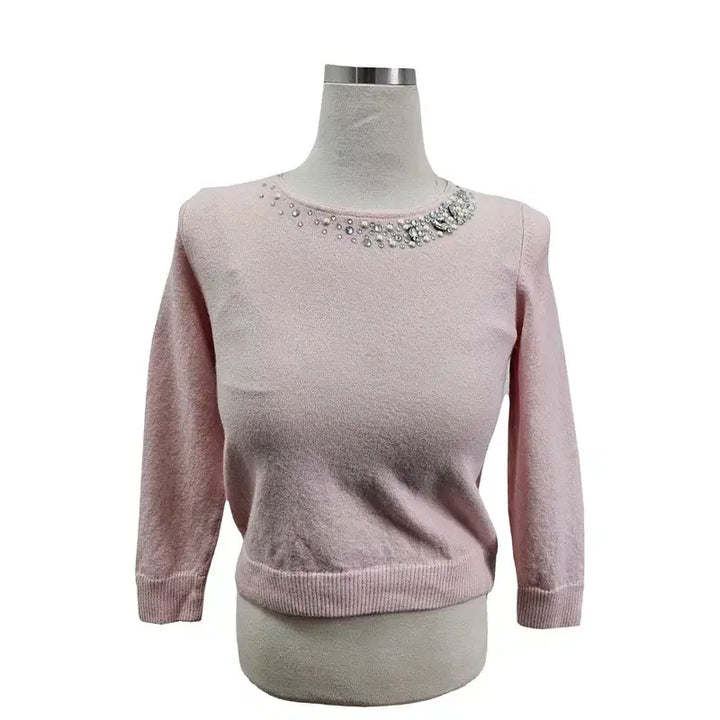 [BUNJANG] FRANCESCAMERCURIALI Pink Wool Knit Sweater / FRANCESCAMERCURIALI 니트 여 55 J3237