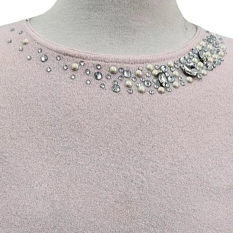 [BUNJANG] FRANCESCAMERCURIALI Pink Wool Knit Sweater / FRANCESCAMERCURIALI 니트 여 55 J3237