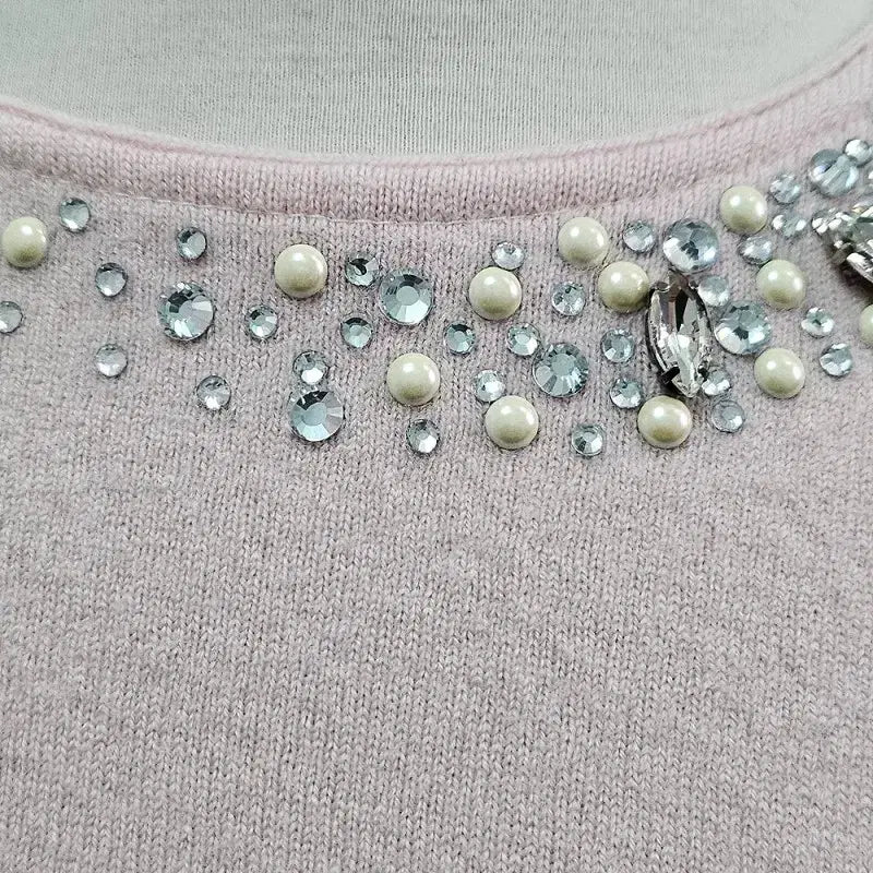 [BUNJANG] FRANCESCAMERCURIALI Pink Wool Knit Sweater / FRANCESCAMERCURIALI 니트 여 55 J3237