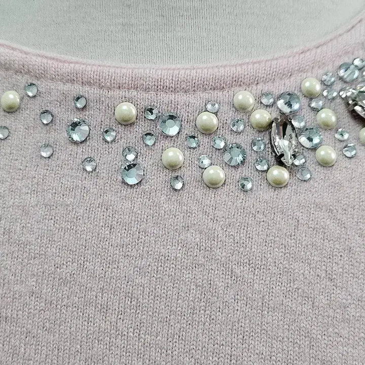 [BUNJANG] FRANCESCAMERCURIALI Pink Wool Knit Sweater / FRANCESCAMERCURIALI 니트 여 55 J3237