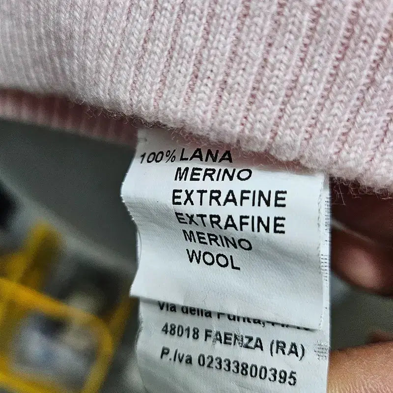 [BUNJANG] FRANCESCAMERCURIALI Pink Wool Knit Sweater / FRANCESCAMERCURIALI 니트 여 55 J3237