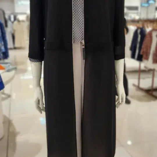 [BUNJANG] Diluciano Black Long Cardigan Jacket (Size 77-88) / 디루치아노 블랙 롱 가디건형 자켓 스타일77~88