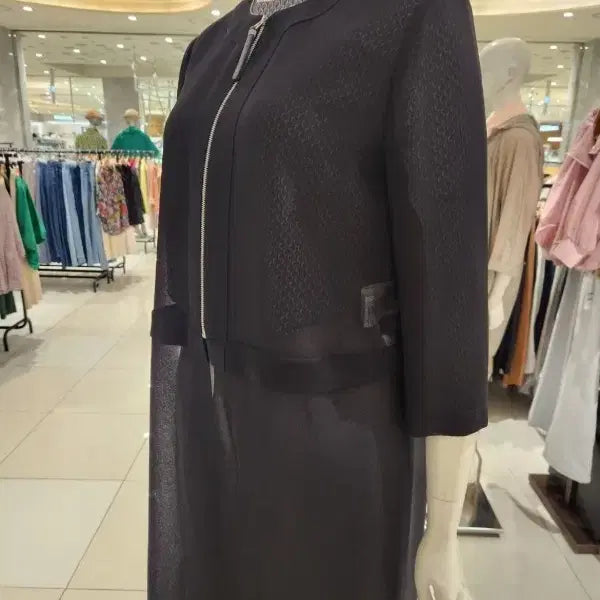 [BUNJANG] Diluciano Black Long Cardigan Jacket (Size 77-88) / 디루치아노 블랙 롱 가디건형 자켓 스타일77~88