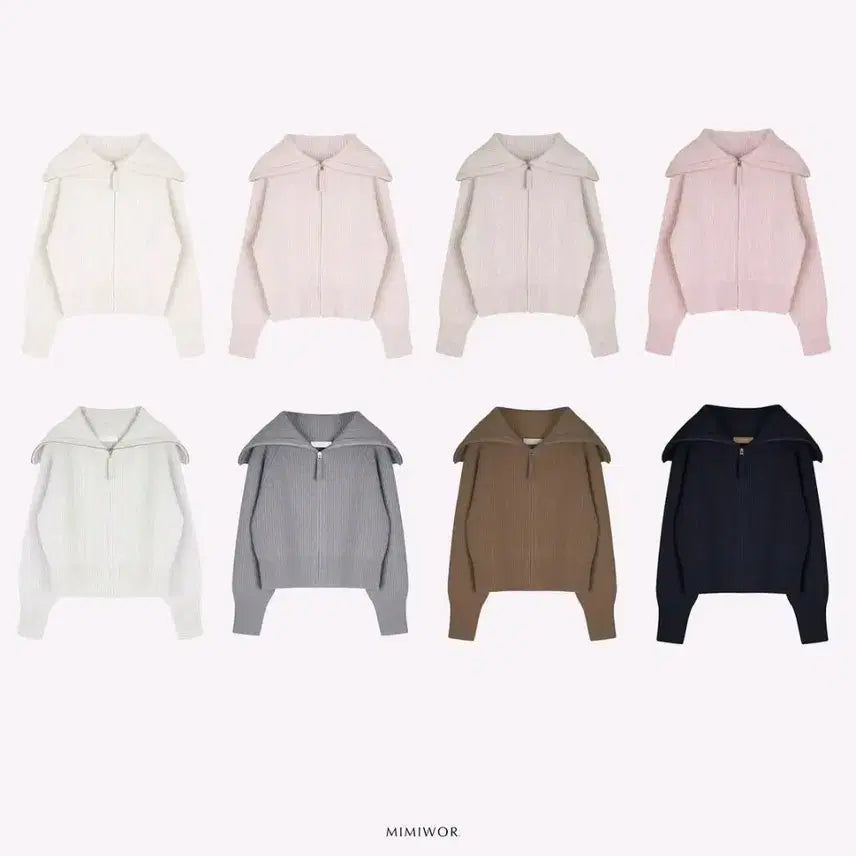 [BUNJANG] mimiwor Fine Wool Zip-up Furry Gray / 미미워 mimiwor 파인울 집업 퍼기 그레이