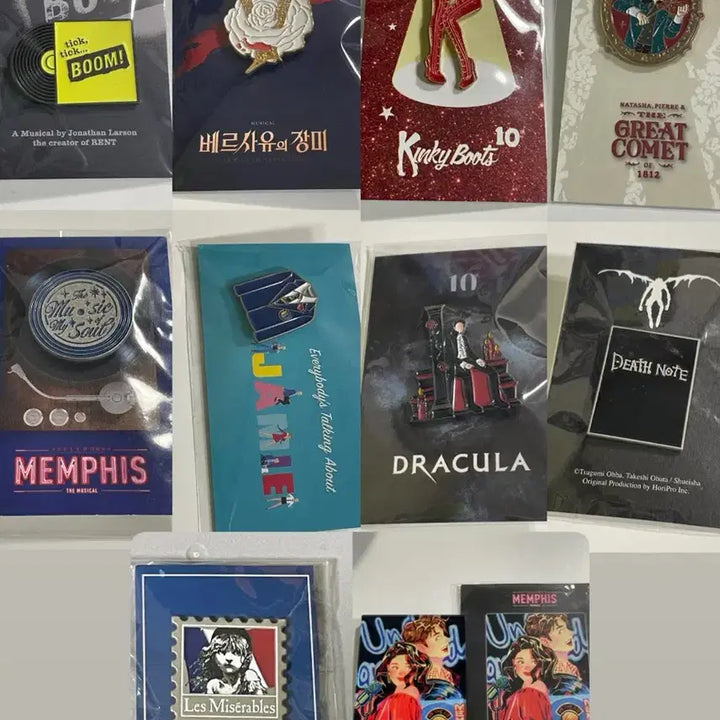 [BUNJANG] Various Musical Badges and Magnets / 뮤지컬 뱃지, 마그넷 (킹키부츠 데스노트 멤피스 레미제라블 등등등)