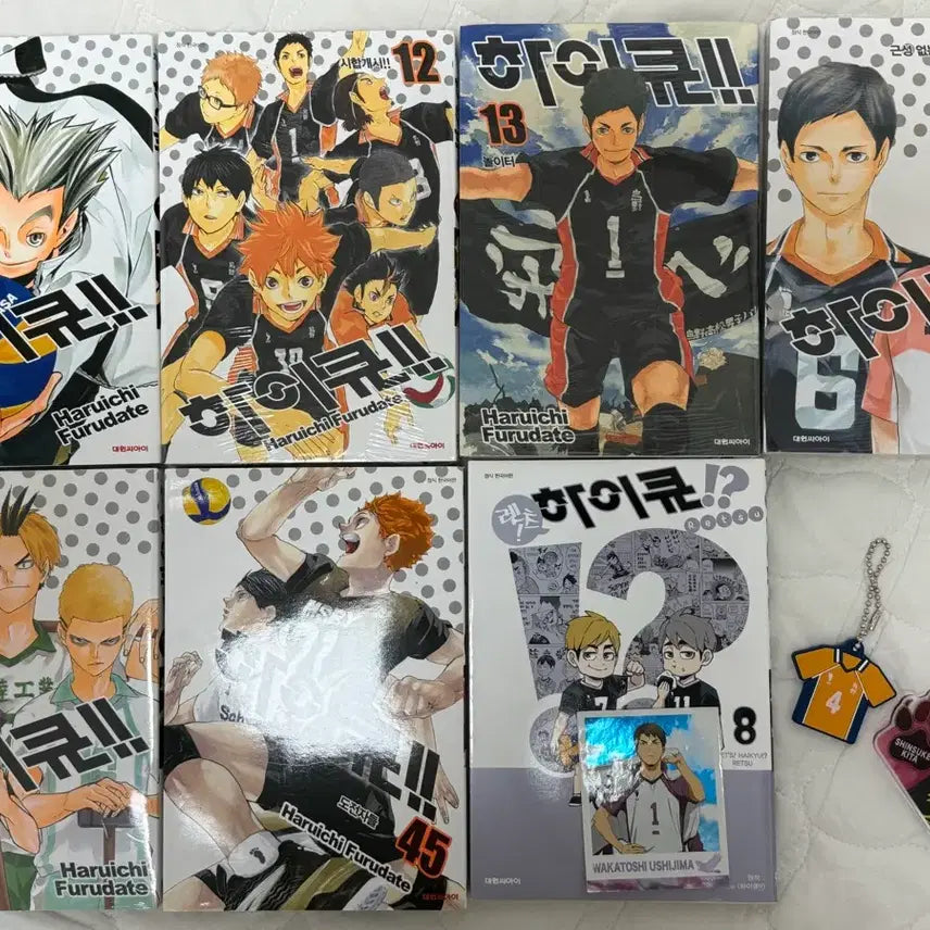 [BUNJANG] Haikyuu Manga Bundle Set / 하이큐 만화책 11-15권+45권+렛츠 하이큐+굿즈 일괄