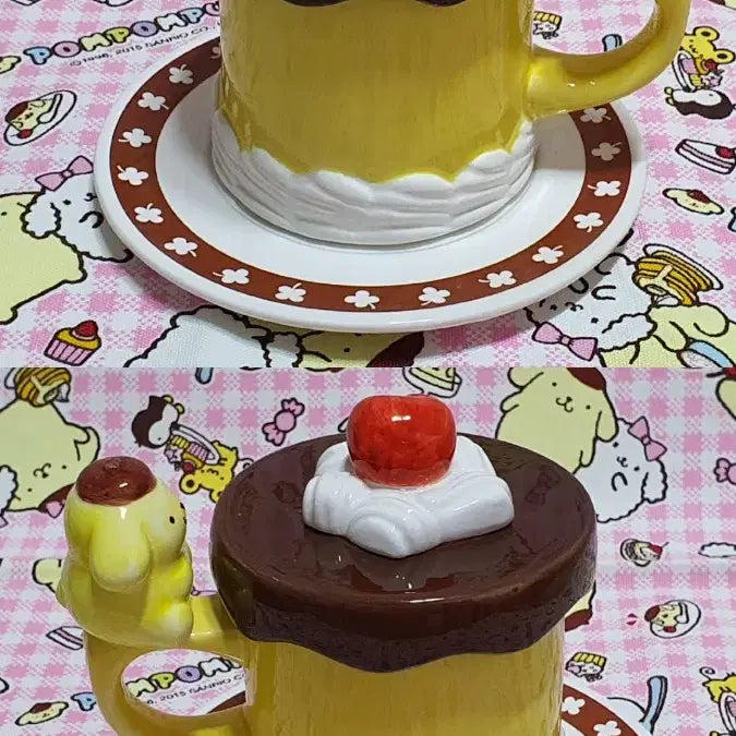 [BUNJANG] Pom Pom Purin Pudding Mug Cup / 고전 폼폼푸린 푸딩 머그컵