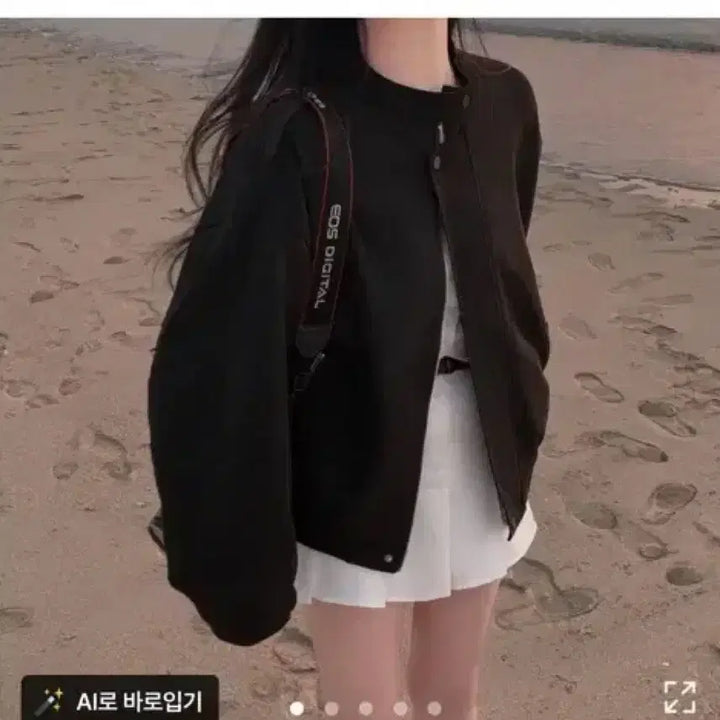 [BUNJANG] On January Suede Oversized Jacket - Black / 에이블리 온유어리 스웨이드 오버핏 자켓 블랙