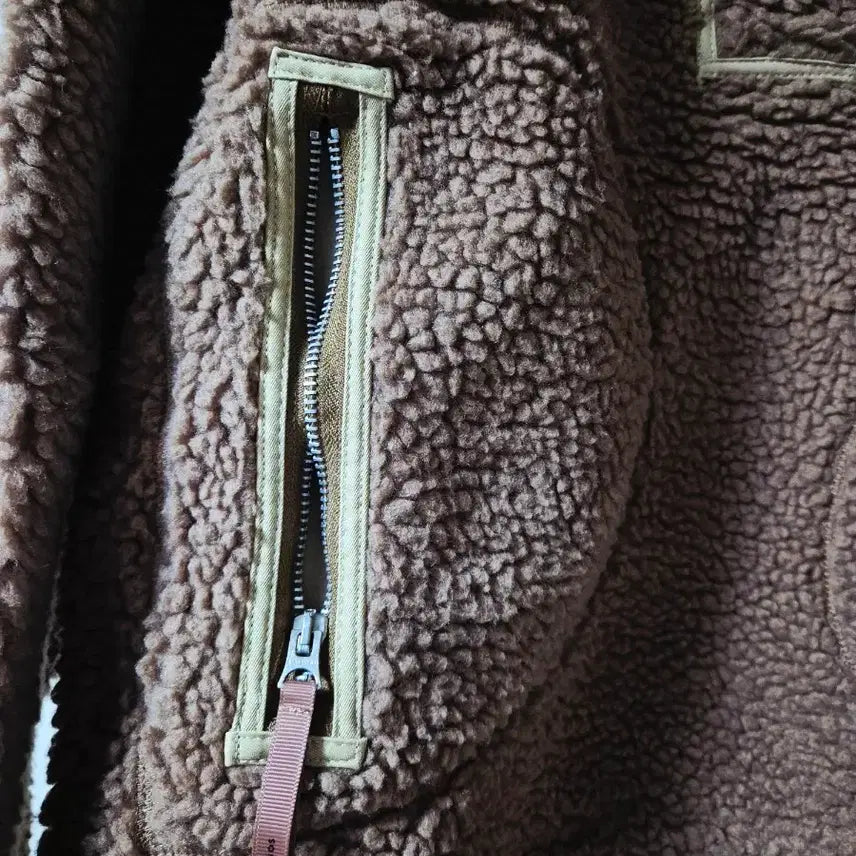 [BUNJANG] Acne Studios Brown Fleece Jacket / 아크네 스튜디오 브라운 뽀글이 플리스 자켓