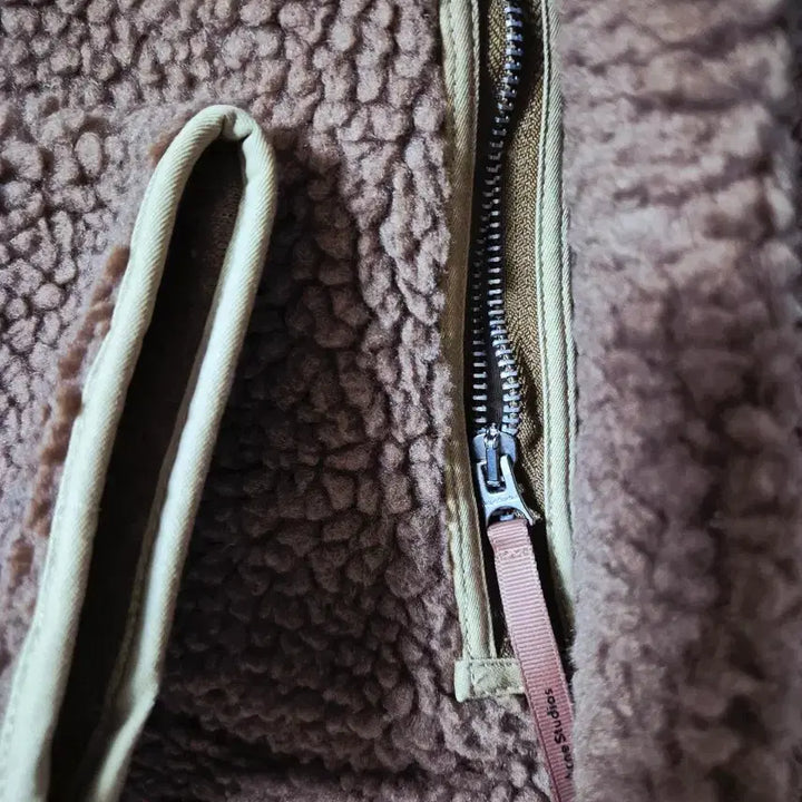 [BUNJANG] Acne Studios Brown Fleece Jacket / 아크네 스튜디오 브라운 뽀글이 플리스 자켓