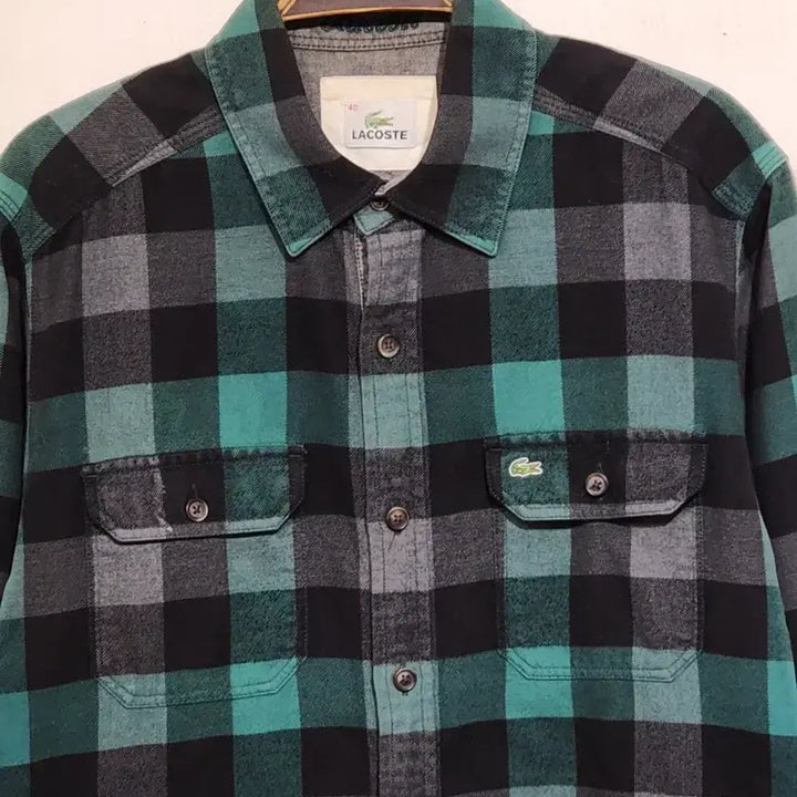 [BUNJANG] Lacoste Checkered Shirt Men&