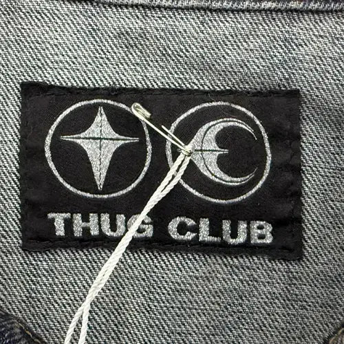 [BUNJANG] THUG CLUB Angels Denim Vest Blue / 떠그클럽 25FW 엔젤스 데님 베스트 블루 새상품