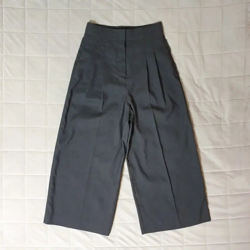[BUNJANG] LANVIN COLLECTION Linen Blend Two-Tuck Wide Pants / 한섬 LANVIN COLLECTION 랑방컬렉션 린넨혼방 투턱 와이드팬츠