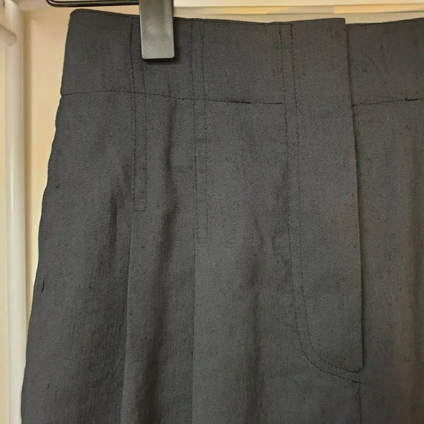 [BUNJANG] LANVIN COLLECTION Linen Blend Two-Tuck Wide Pants / 한섬 LANVIN COLLECTION 랑방컬렉션 린넨혼방 투턱 와이드팬츠