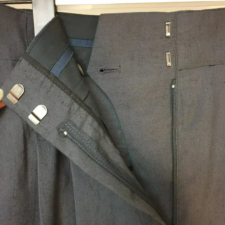 [BUNJANG] LANVIN COLLECTION Linen Blend Two-Tuck Wide Pants / 한섬 LANVIN COLLECTION 랑방컬렉션 린넨혼방 투턱 와이드팬츠