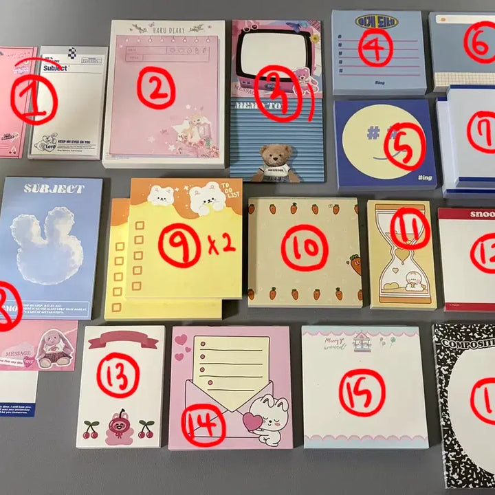 [BUNJANG] Memo Pad Bundle / 떡메모지 저렴하게 판매해요!