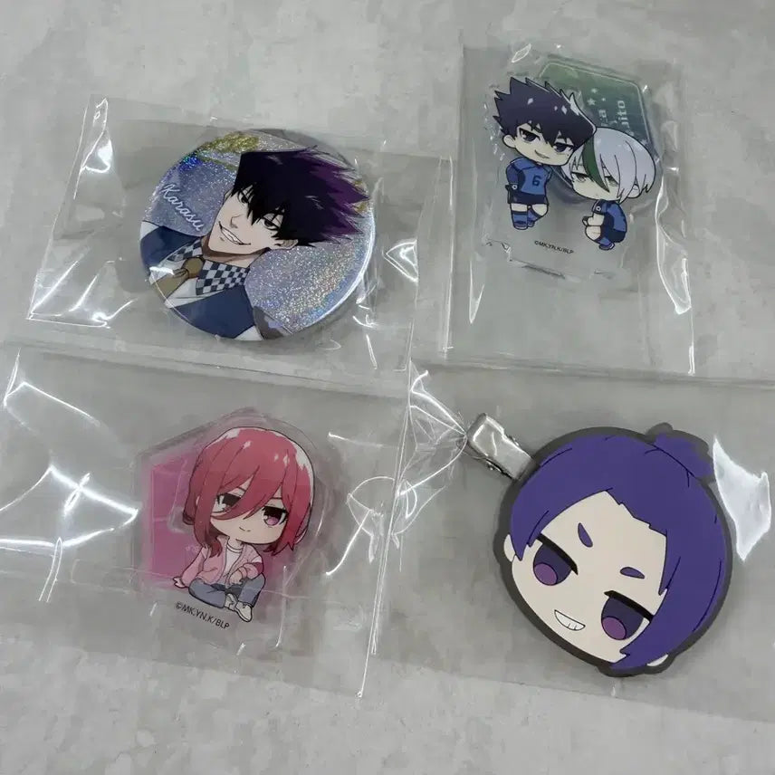 [BUNJANG] Blue Lock Goods Bundle Set / 블루록 사진상 굿즈 5종 일괄 / 레오, 치기리, 카라스