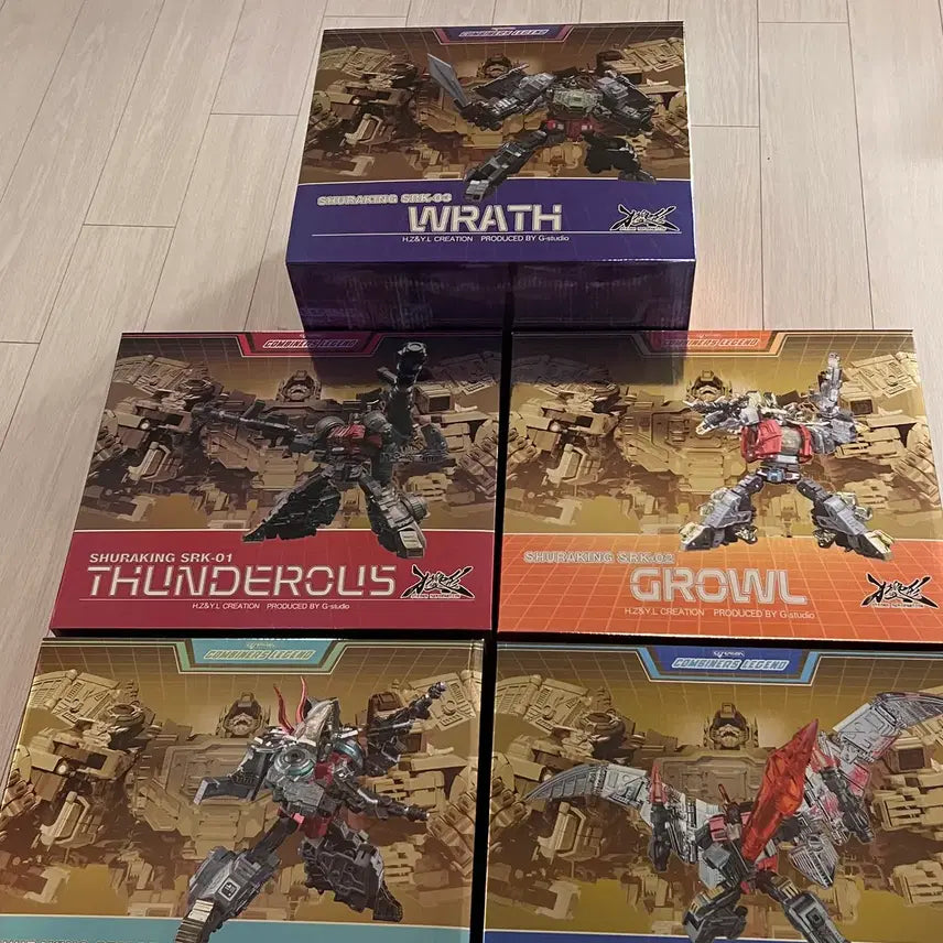 [BUNJANG] G-Creation Shuraking 5-Piece Full Set (Sealed) / 트랜스포머 지크리에이션 슈라킹 5종 풀세트 (미개봉급)