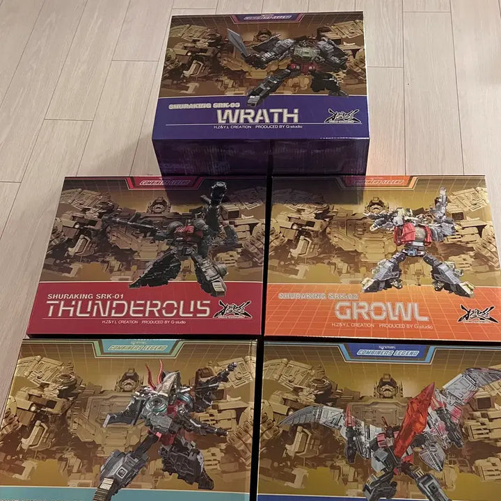 [BUNJANG] G-Creation Shuraking 5-Piece Full Set (Sealed) / 트랜스포머 지크리에이션 슈라킹 5종 풀세트 (미개봉급)