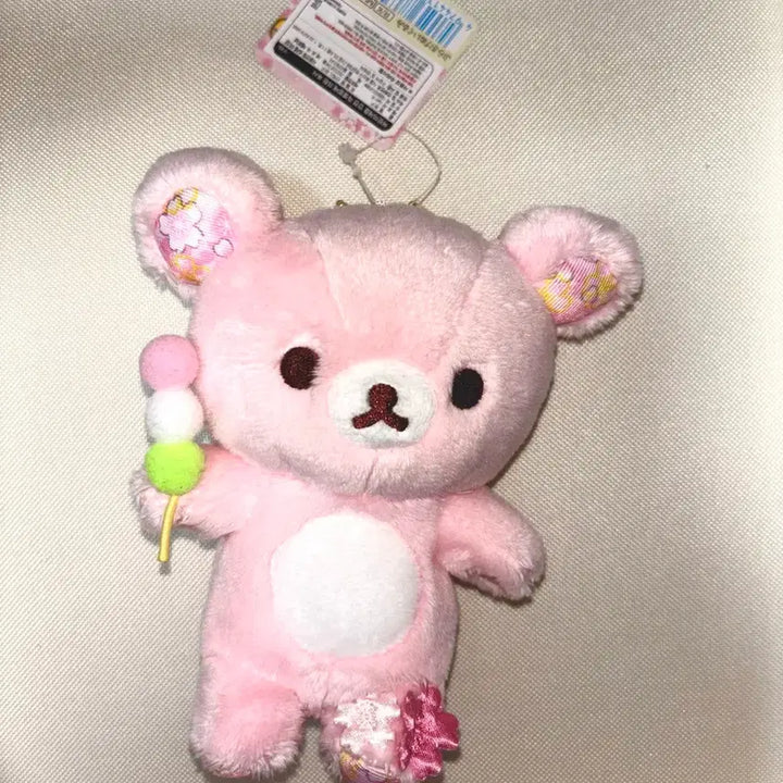 [BUNJANG] Rilakkuma Sakura Dango Mascot Tenori Plush / 리락쿠마 사쿠라 당고 벚꽃 마스코트 테노리 누이 인형