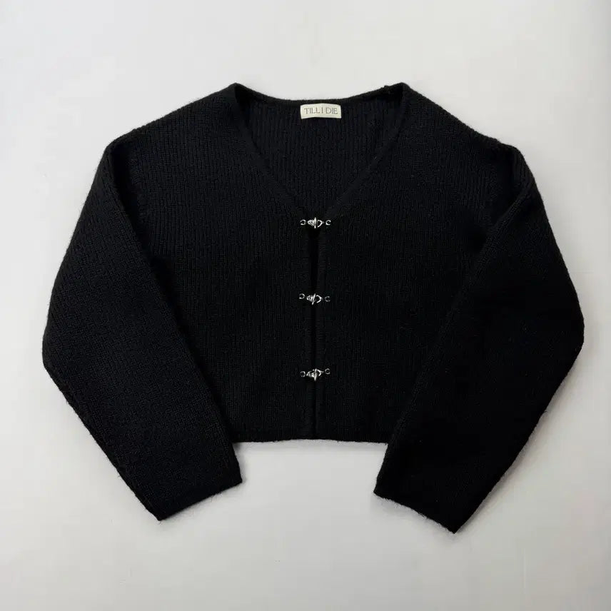 [BUNJANG] Tilda Dye V-Neck Wool Cardigan / 틸아이다이 버클 디테일 v넥 울 가디건