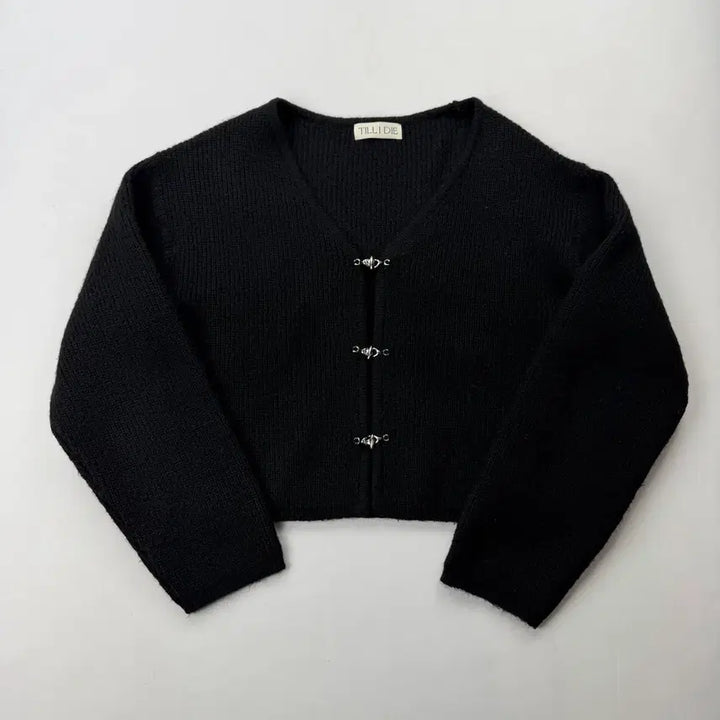 [BUNJANG] Tilda Dye V-Neck Wool Cardigan / 틸아이다이 버클 디테일 v넥 울 가디건