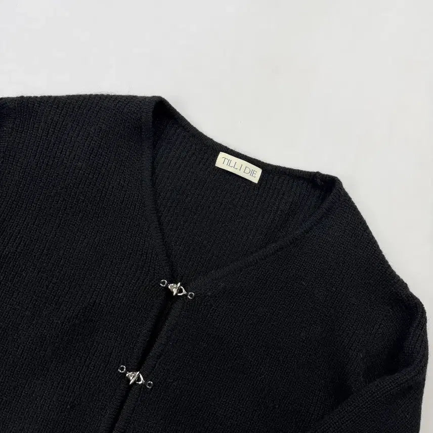 [BUNJANG] Tilda Dye V-Neck Wool Cardigan / 틸아이다이 버클 디테일 v넥 울 가디건