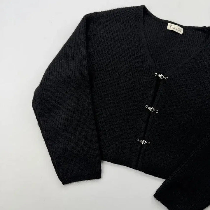 [BUNJANG] Tilda Dye V-Neck Wool Cardigan / 틸아이다이 버클 디테일 v넥 울 가디건