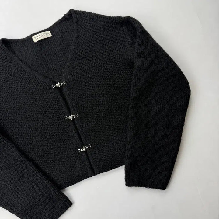 [BUNJANG] Tilda Dye V-Neck Wool Cardigan / 틸아이다이 버클 디테일 v넥 울 가디건