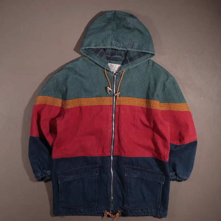 [BUNJANG] Vintage Denim Zip-Up Coat / 일본빈티지 히피 데님 집업코트 C233