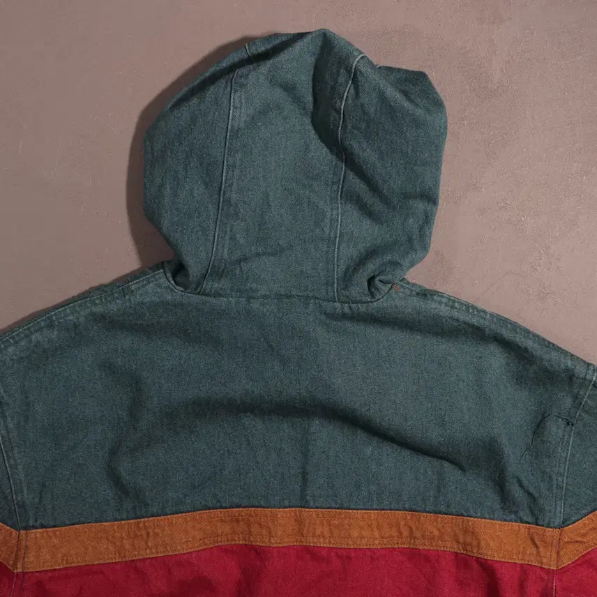 [BUNJANG] Vintage Denim Zip-Up Coat / 일본빈티지 히피 데님 집업코트 C233