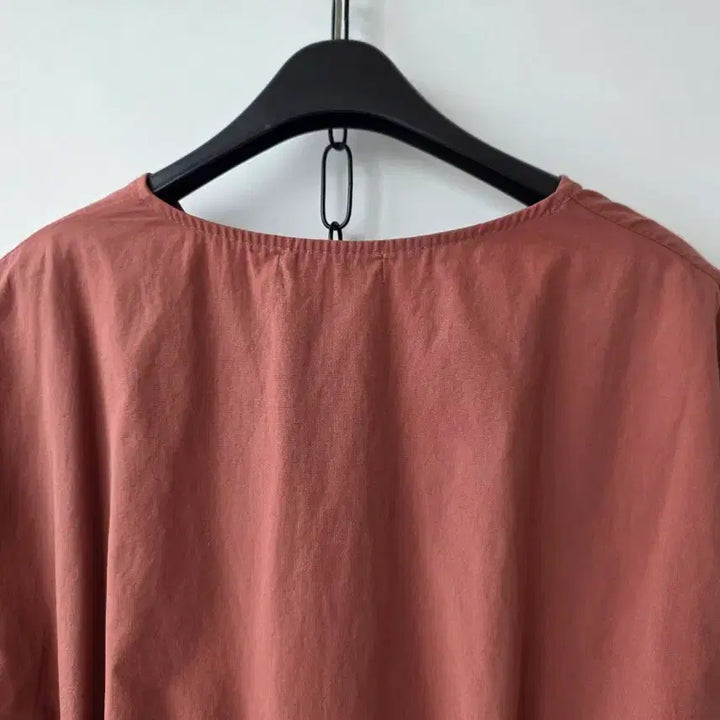 [BUNJANG] Brown String Blouse / 55-66)브라운 스트링 블라우스/새제품